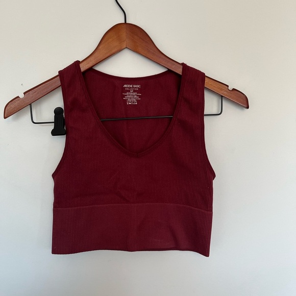 5/20$ Ardene Women's Burgundy Tank Top size small - Picture 3 of 4